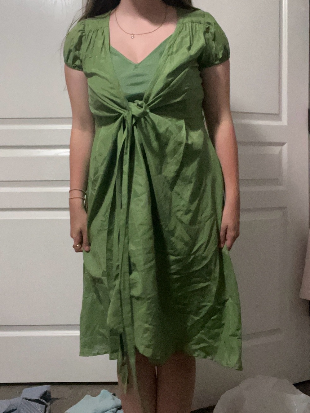 Banana republic two part green midi dress size 4